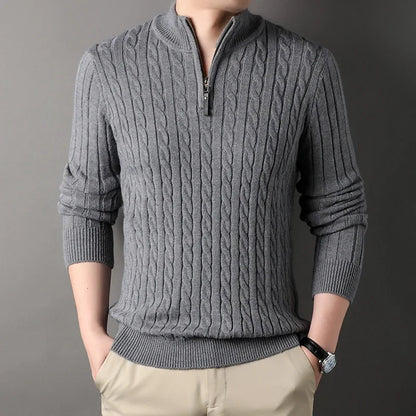 Montreux Wool Quarter Zip Sweater